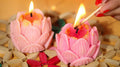 Lotus Candle: Mid size Set of 2-F20