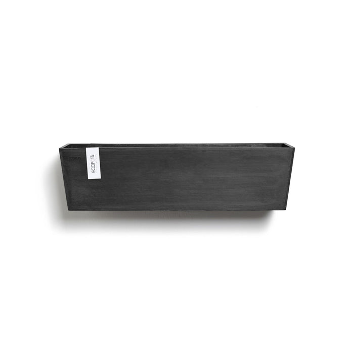 Manhattan Large Rectangle Wall Planter - 21.75 in x 6.75 in x 6 in - Dark Grey - Dark Grey,21.75 in x 6.75 in x 6 in