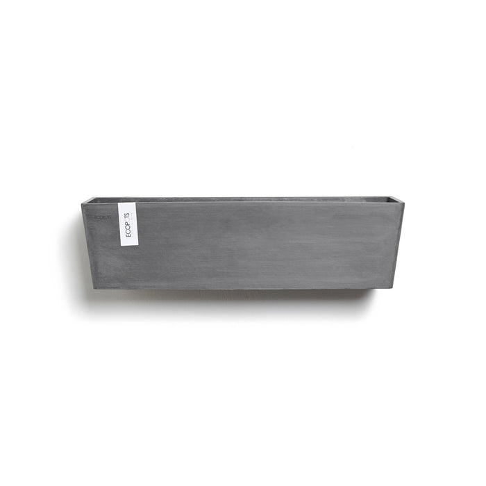 Manhattan Large Rectangle Wall Planter - 21.75 in x 6.75 in x 6 in - Grey - Grey,21.75 in x 6.75 in x 6 in