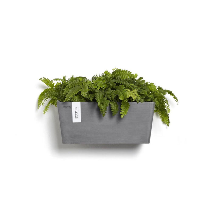 Manhattan Medium Rectangle Wall Planter - 13.75 in x 6.75 in x 6 in - Grey - Grey,13.75 in x 6.75 in x 6 in