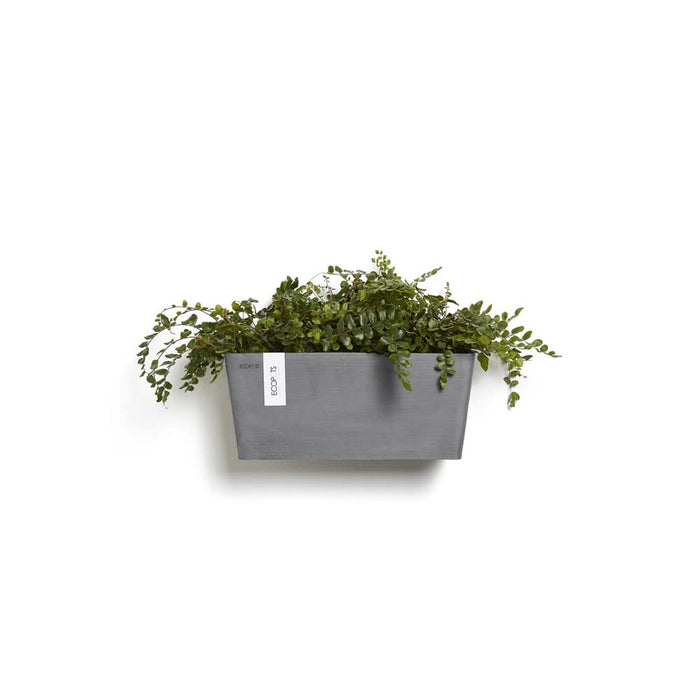Manhattan Medium Rectangle Wall Planter - 13.75 in x 6.75 in x 6 in - Grey - Grey,13.75 in x 6.75 in x 6 in