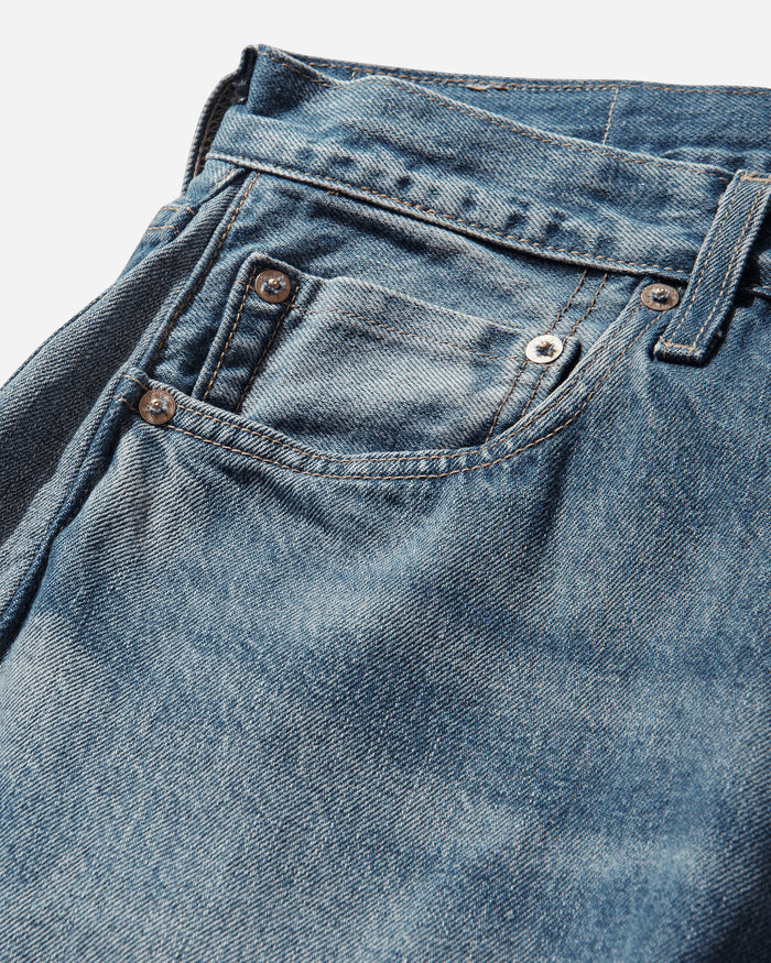 Levi's Blue Tab 1980S 501 Customized Med Indigo Pants Denim 006BZ 0000