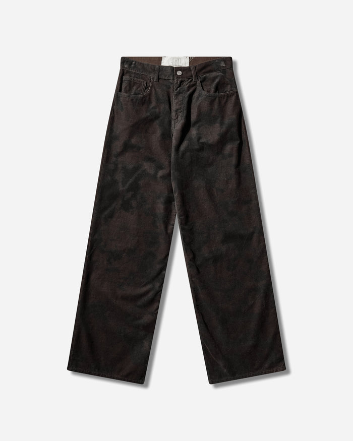 ERL Unisex Corduroy Pants Woven Brown Pants Casual ERL12P013 1