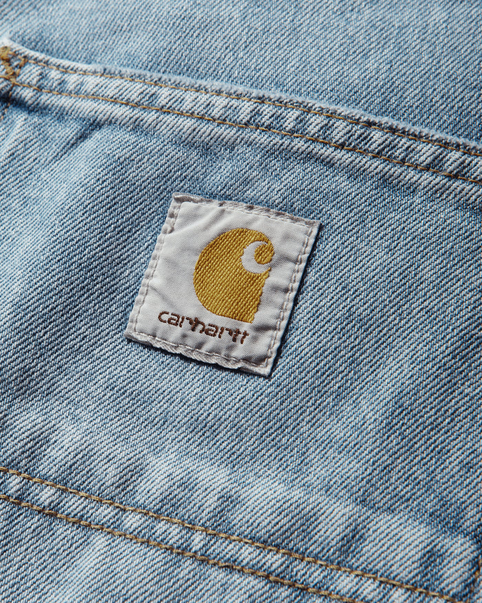 Carhartt WIP Double Knee Short Blue Shorts Denim Short I034867 01WU