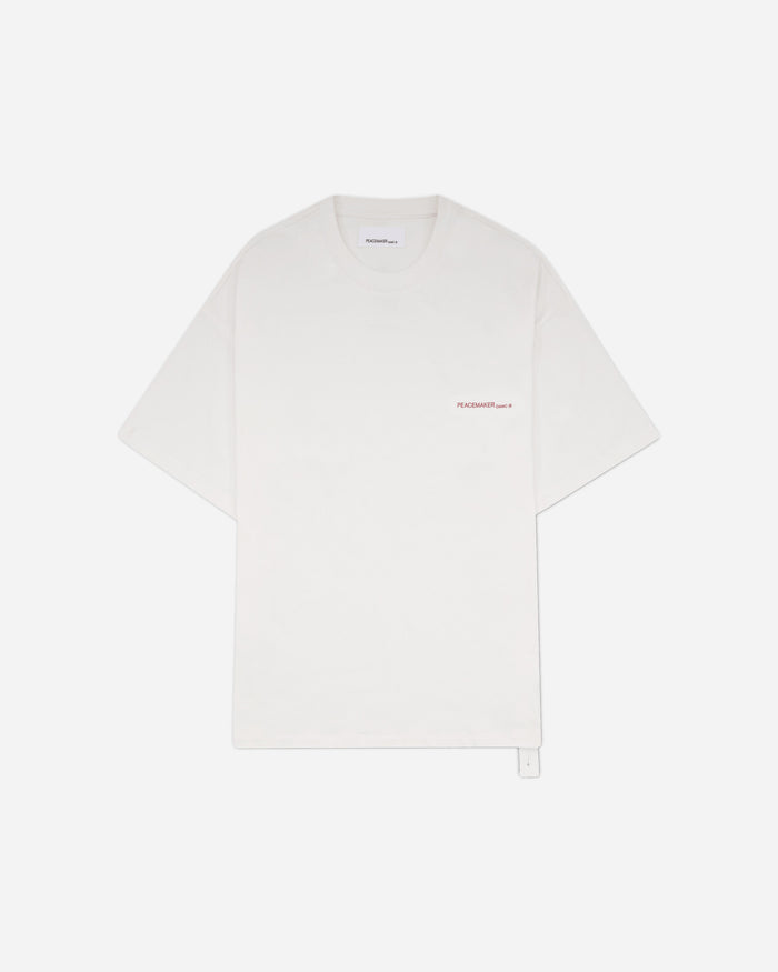 OAMC Peacemaker Oversize Tee  Keys Print White T-Shirts Top PCM3OT02LJE002001 WHITE