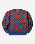 Cav Empt Rectangular Block Knit Blue Knitwears Sweaters CES29KN01 BLUE