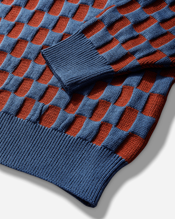Cav Empt Rectangular Block Knit Blue Knitwears Sweaters CES29KN01 BLUE