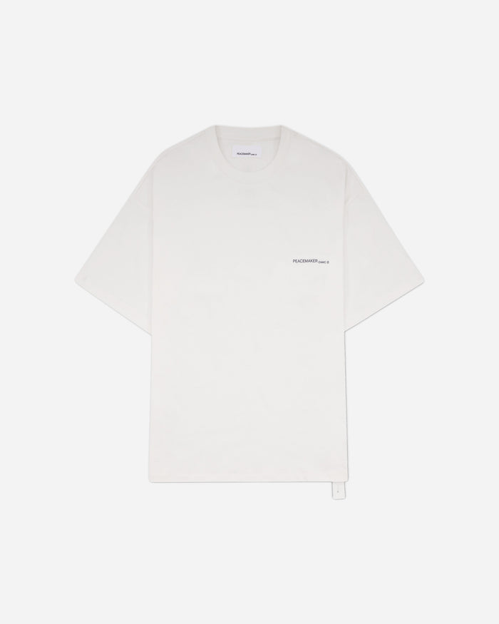 OAMC Peacemaker Oversize Tee  Tree Over Print White T-Shirts Top PCM3OT02MJE001001 WHITE