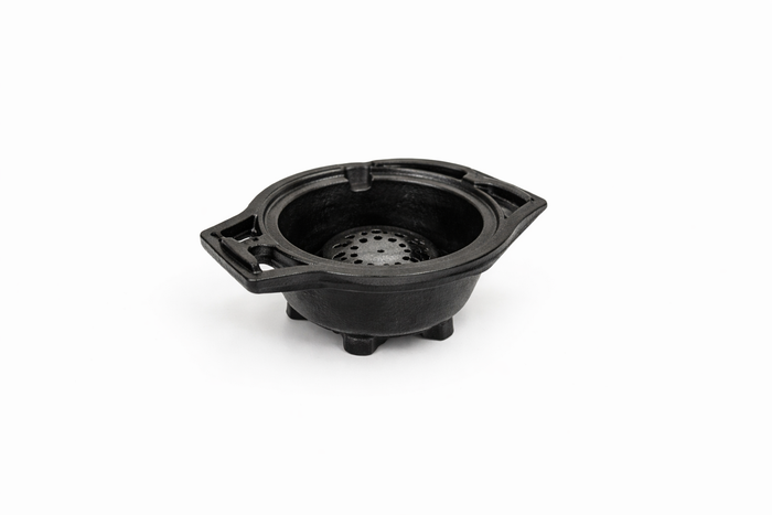 Metal Small Cauldron Burner with Handle for Pooja
