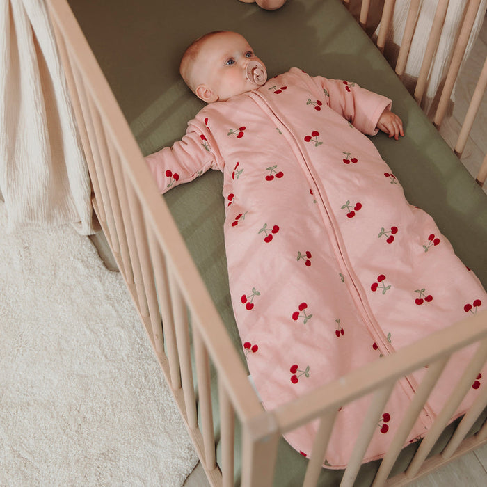 Meyco – Sleeping Bag with Detachable Sleeves Interlock Jersey – Cherry Soft Rose