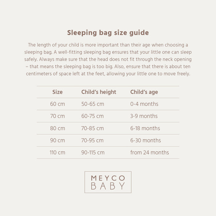 Meyco – Sleeping Bag with Detachable Sleeves Interlock Jersey – Vichy Square Dark Taupe