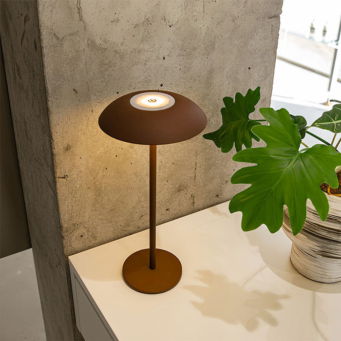 Minimalist Aluminium LED Table Lamp Remote Dimming Rechargeable Black White Brown | NordaLight