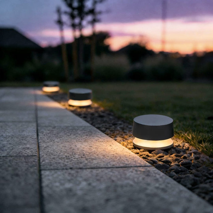 Minimalist Recessed LED Landscape Light Waterproof Outdoor Pathway Ground Lighting Aluminum Glass IP65 5W | NordaLight