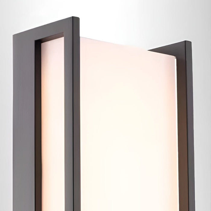 Modern Geometric Aluminum Alloy PC Outdoor Wall Sconce Black IP65 12W 2 Color Temperatures Balcony Villa | NordaLight