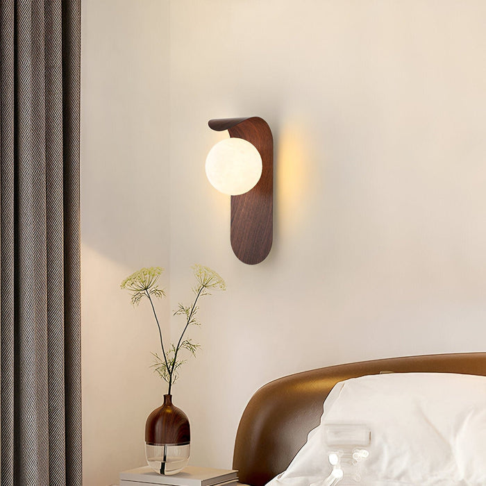 Modern Wood Wall Sconce Nordic Minimalist Indoor Wall Light Bedroom Living Room | NordaLight