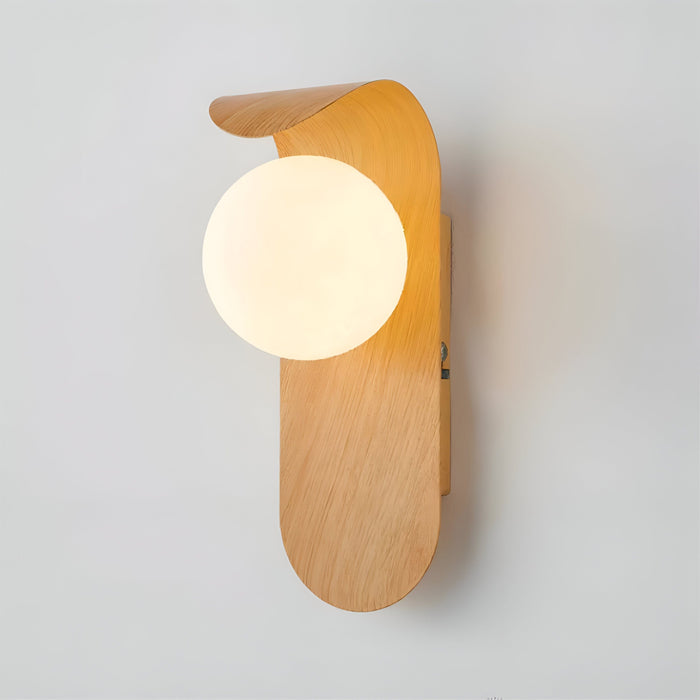 Modern Wood Wall Sconce Nordic Minimalist Indoor Wall Light Bedroom Living Room | NordaLight