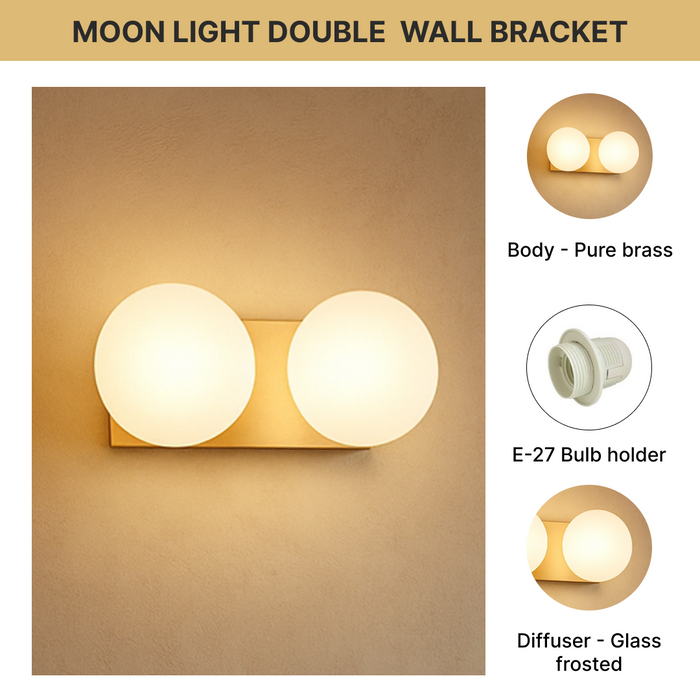 Moon Light Double  Wall Bracket