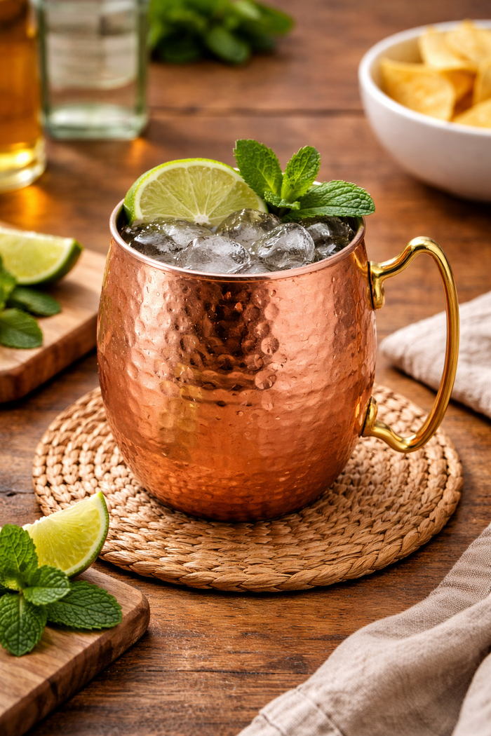 Moscow Mule Mug | Polished Copper | Premium Barware