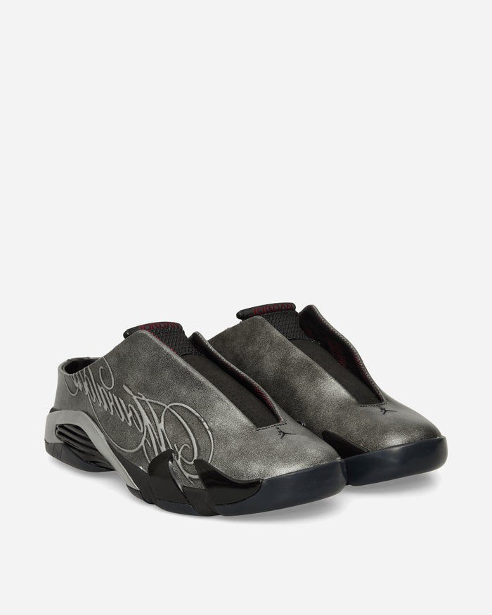 Nike Jordan Air Jordan 14 Retro Mule Mowalola Black/Metallic Silver/Red Sneakers High IR0908-001