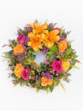 Multicoloured Round Wreath Small Bloomable