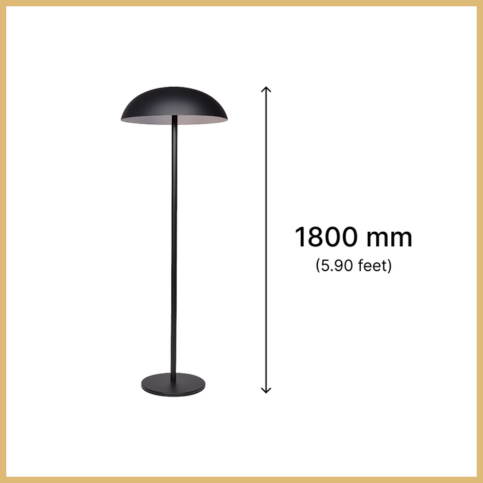 Mushroom Floor Lamp  black