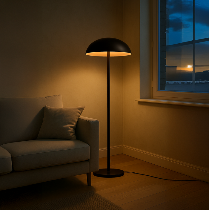 Mushroom Floor Lamp  black