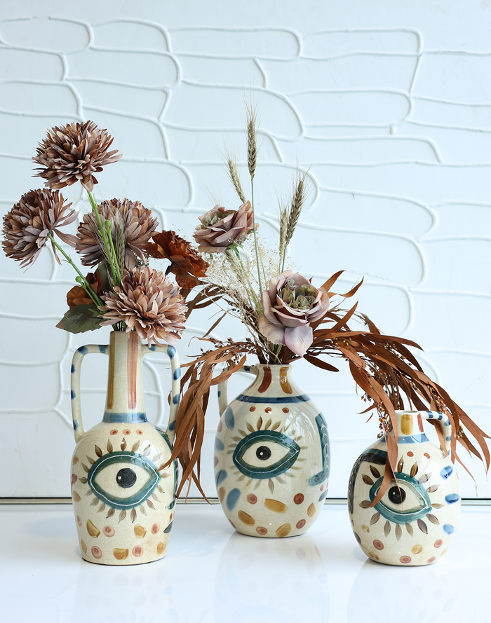 Mythos Eye Totem Vase Multicolor