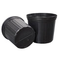 No-Hole Plastic Plant Pot Liner - 6.8"W x 5.8"H - Pack of 25 - Black - 6.8" diam. x 5.8"H,Pack of 25