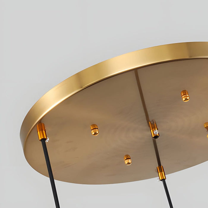 Nordic Clear Glass Globe Pendant Light Gold Iron G9 LED 3000K/6000K 4 Sizes Indoor | NordaLight