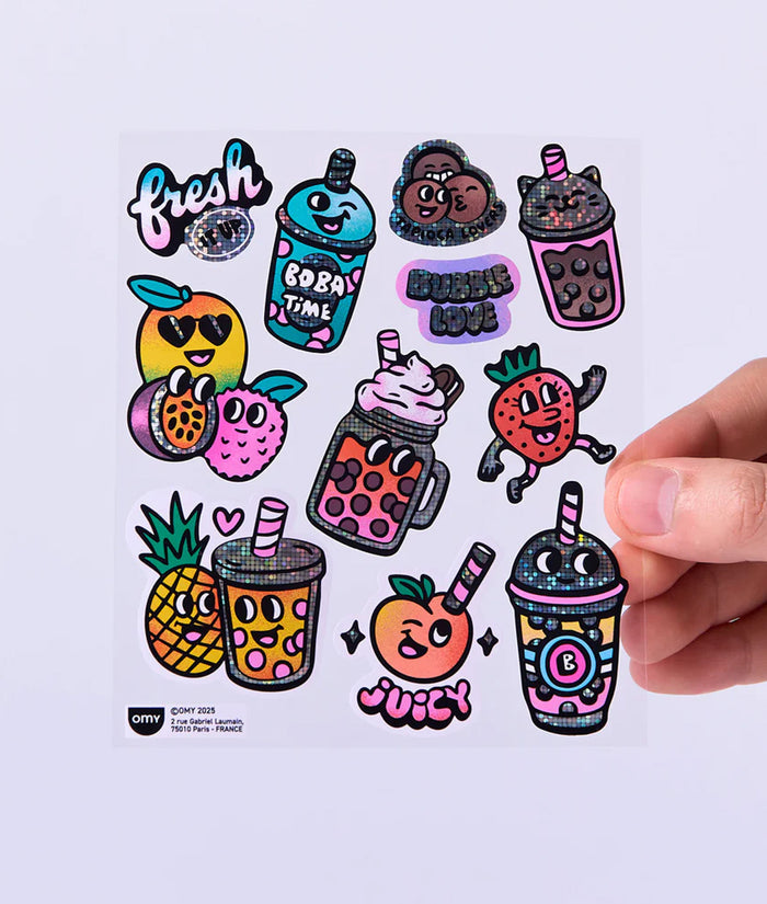 OMY Big Bubble Tea Stickers