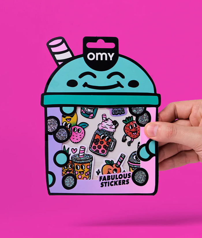 OMY Big Bubble Tea Stickers