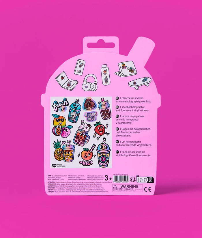 OMY Big Bubble Tea Stickers