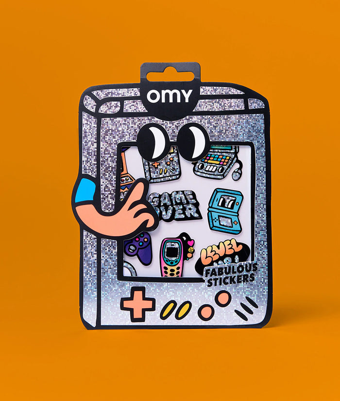 OMY Big Retro Gamer Stickers