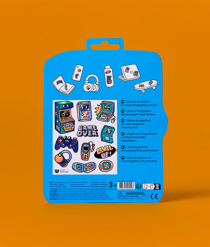 OMY Big Retro Gamer Stickers