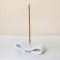 Onda Symmetrical Wave Iron Incense Stick Holder – Textured White