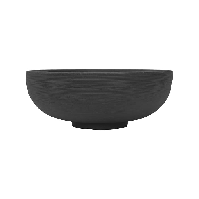 Orinoco - 21.5in diam. x 8.2in - Caviar Black - Caviar Black,21.5in diam. x 8.2in