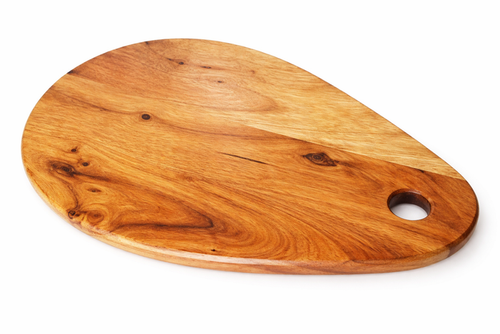 "Oval Mango Wood Chopping & Serving Board – Perfect for Kitchen & Table Use (40x25x1.7 cm)"