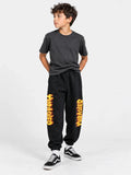 Pantalon Thrasher Sweatpant Flame Niño Negro — vista principal