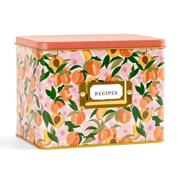 Paper Farm Press Peach Blossom Recipe Box