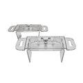 Partition Mounting Rectangle Planter Brackets - Compatible with PotLuck & Vista