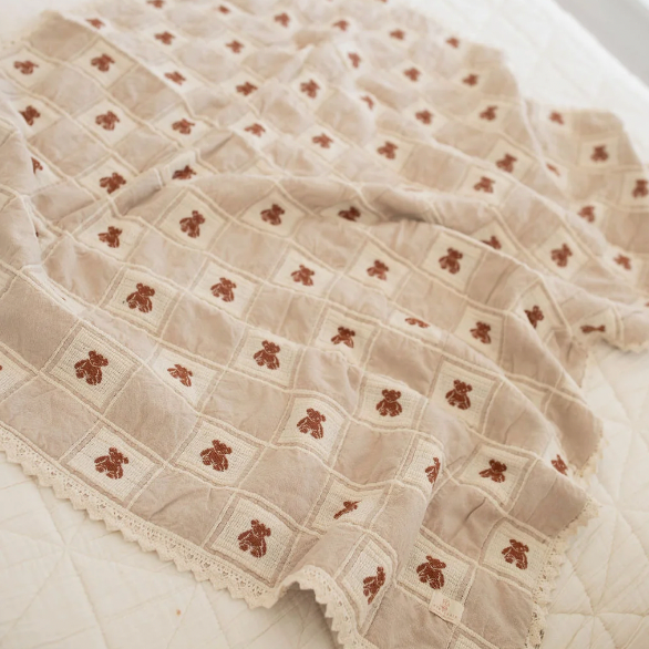 Patchwork Blanket - Teddy