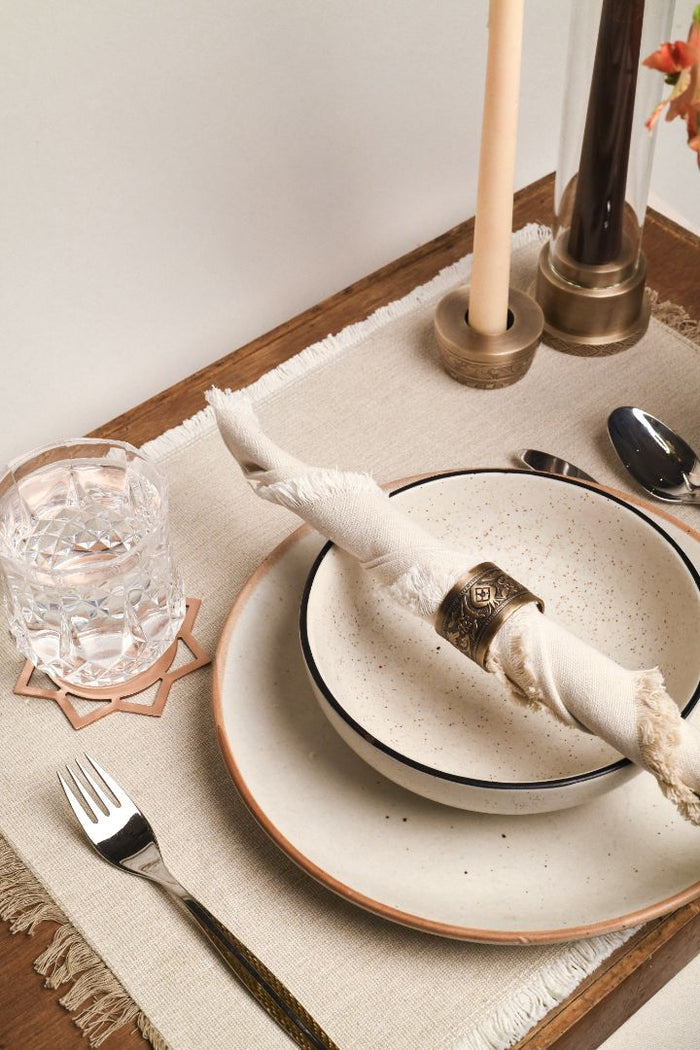 Peacock Repoussé Brushed Brass Taper Candle Holder