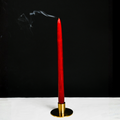Piano Round Brass Taper Candle Holder
