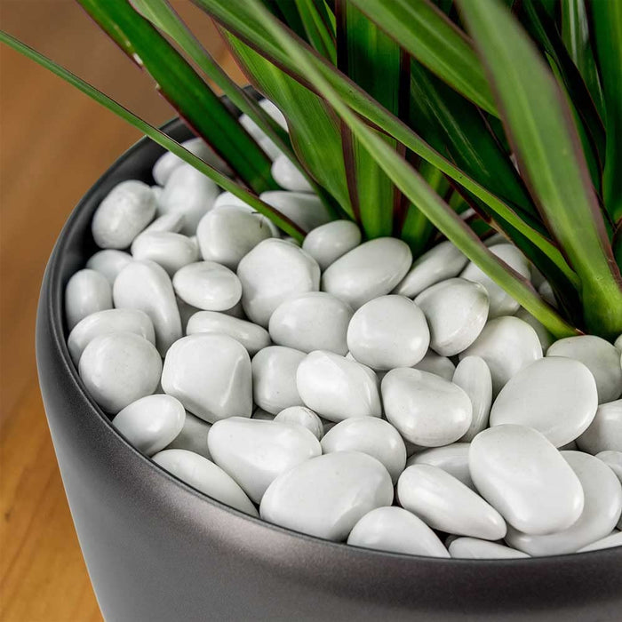 PolyPebbles - Grey - Case of Small Rocks (20 bags; 2.4lbs each) - Grey,Small Pebbles,Case of 20 x 2.4 lb bags