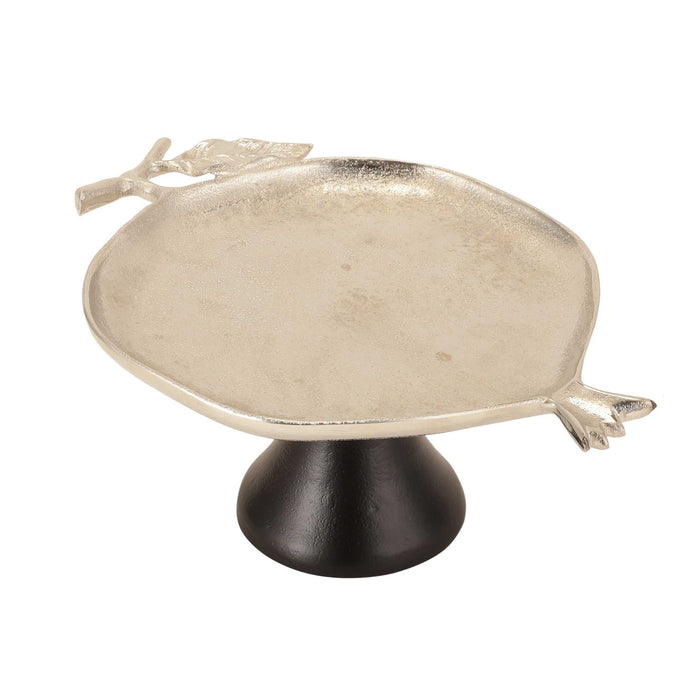 Pomegranate Metal Feast Platter – Elegant Dining Tray
