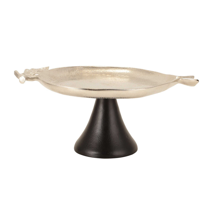 Pomegranate Metal Feast Platter – Elegant Dining Tray