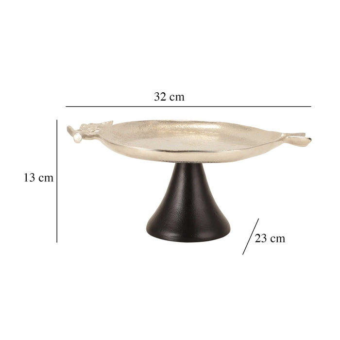 Pomegranate Metal Feast Platter – Elegant Dining Tray