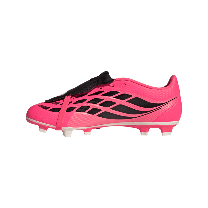 adidas Predator Club Fold-Over Tongue FG Soccer Cleats | Solar Turbo / Iron Metallic / Core Black | Men's