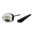Taylor PRO digital instant read thermometer with stainless steel probe and LCD display reading 160.0 F
