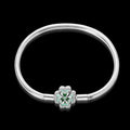 Pulsera Trébol Verde Diamantado